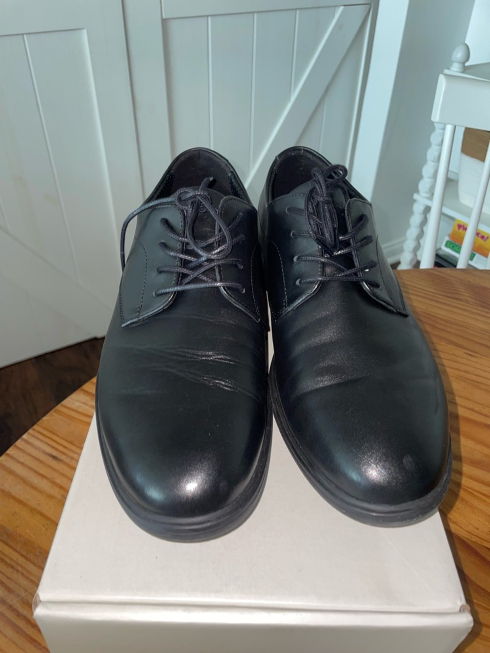 Amberjack The Original (classic) Dress Shoes In Obsidian Black Men’s Size 9.5M - Picture 12 of 15